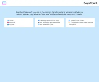 Copycount.io(CopyCount) Screenshot