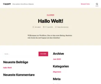 Copyleft.de(Homepage of) Screenshot