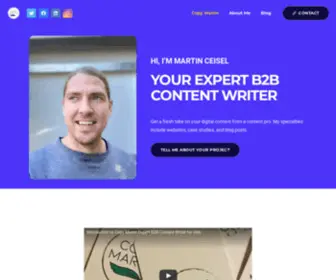 Copymartin.com(Go-to Writer for Copy that Wins Business) Screenshot