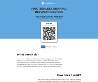 Copypaste.me(Frictionless sharing between devices) Screenshot