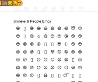 Copypastesmileys.com(Copy Paste Smileys and Emoji) Screenshot