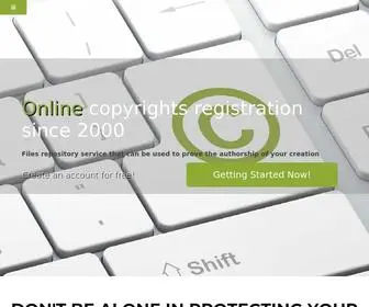 Copyrightdepot.com(Création de copyright) Screenshot