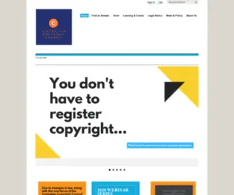 Copyright.org.au(Australian Copyright Council) Screenshot