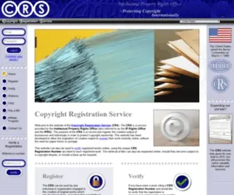 Copyrightregistrationservice.com(Copyright Registration Service) Screenshot