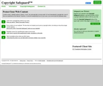 Copyrightsafeguard.com(Welcome) Screenshot