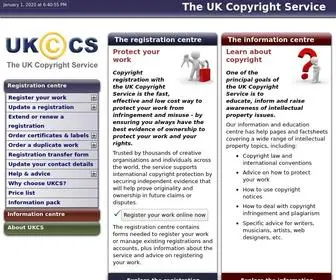 Copyrightservice.co.uk(UK Copyright Service) Screenshot