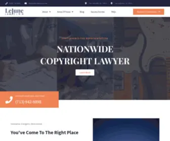 Copyrightsuits.com(LeJune Law Firm) Screenshot