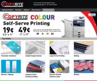 Copyrite.ca(CopyRITE Printing Service) Screenshot