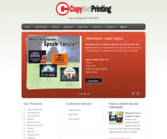 Copyset.com(Printing in Des Plaines) Screenshot