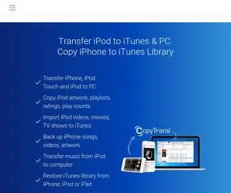 Copytrans.net(Transfer iPod to iTunes) Screenshot