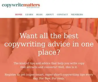 Copywritematters.com(Copywrite Matters) Screenshot