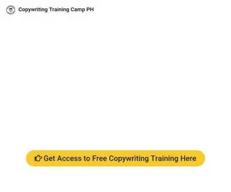 Copywritingtrainingcamp.com(Where Copywriters Learn How to Write Better Copies) Screenshot