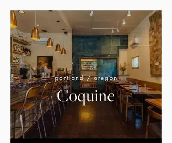 Coquinepdx.com(Coquine) Screenshot