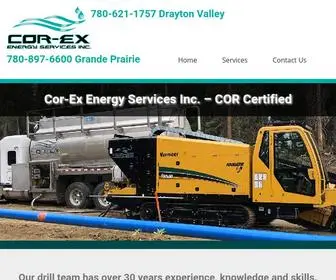 Cor-EX.ca(Cor-Ex Energy Services) Screenshot