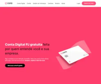 Cora.com.br(A Conta Digital PJ feita para quem empreende) Screenshot