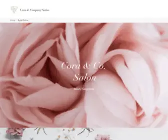 Coraandcosalon.com(Cora & Company Salon) Screenshot