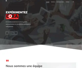 Coracommunication.net(Agence de communication & Relations publiques) Screenshot