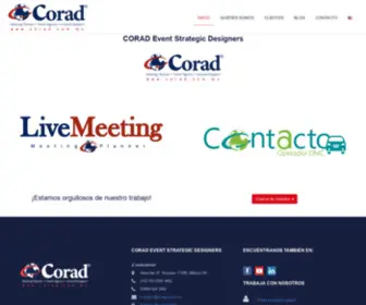 Corad.com.mx(CORAD Event Strategic Designers) Screenshot