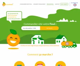 Corafioul.com(1er groupement de Fioul Domestique du Grand) Screenshot