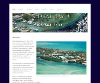 Coral-Bay-Marina.com(Coral Bay Boatyard and Marina) Screenshot