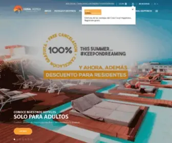 Coral-Hotels.com(Coral Hotels en Islas Canarias) Screenshot