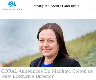 Coral.org(Coral Reef Alliance) Screenshot
