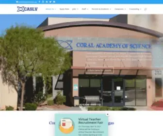 Coralacademylv.org(Coral Academy of Science Las Vegas) Screenshot