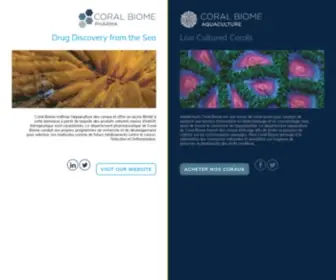 Coralbiome.com(Coral Biome est à la fois une ferme de corail (Coral Biome AQUACULTURE)) Screenshot