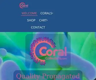 Coralcollectors.com(Quality Propagated Coral) Screenshot