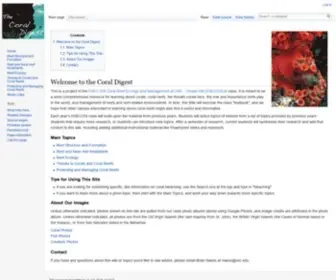 Coraldigest.org(coraldigest) Screenshot