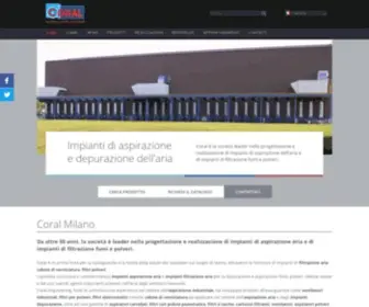 Coralengineering.com(Progettazione e realizzazione di impianti di aspirazione) Screenshot