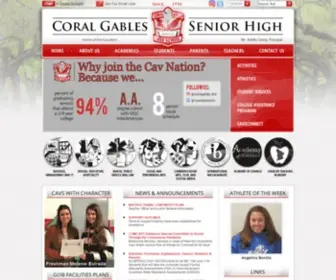 Coralgablescavaliers.org(Coral Gables Senior High) Screenshot