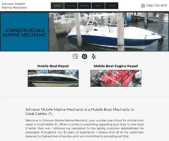 Coralgablesmobileboatmechanic.com(Johnson Mobile Marine Mechanic is a Mobile Boat Mechanic in Coral Gables) Screenshot