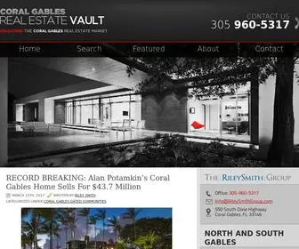 Coralgablesrealestatevault.com(Coral Gables Real Estate Vault) Screenshot