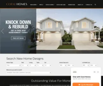 Coralhomes.com.au(Leading Home Builders) Screenshot