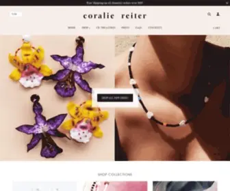 Coraliereiter.com(Handmade Jewelry by Coralie Reiter) Screenshot