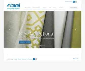 Coralofchicago.com(Coral Fabrics) Screenshot