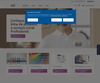 Coralparaprofissionais.com.br(Coral) Screenshot