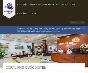 Coralphuquochotel.com(Coral Phú Quốc Hotel) Screenshot