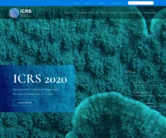 Coralreefs.org(International Coral Reef Society) Screenshot