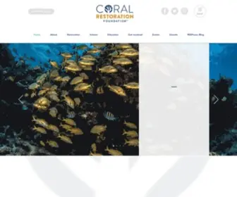 Coralrestoration.org(Coral Restoration Foundation) Screenshot