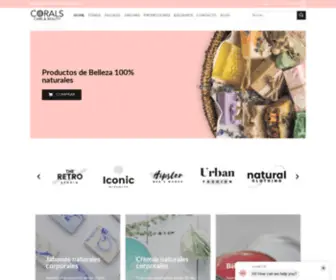 Coralscr.com(Productos Cosmeticos y de Belleza 100% Naturales) Screenshot