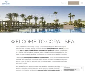 Coralsearesorts.com(Have a break from routine life in Sharm el sheikh holidays Beautiful Sharm El Sheikh holidays at Coral Sea`s hotels) Screenshot