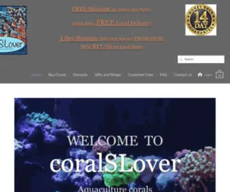 Coralslover.com(CoralSLover) Screenshot