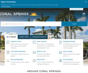 Coralsprings50.org(The City of Coral Springs) Screenshot