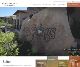 Coralspringsresort.com(Resorts in St George) Screenshot