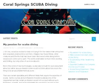 Coralspringsscuba.com(Coral Springs Scuba) Screenshot
