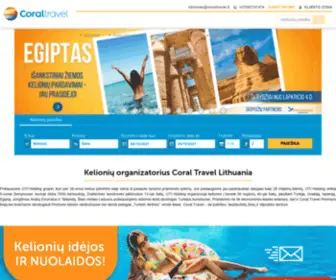 Coraltravel.lt(CORAL TRAVEL LITHUANIA) Screenshot