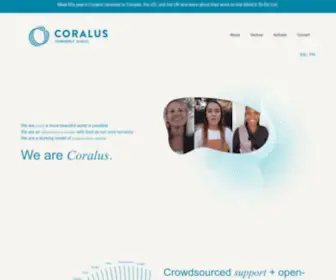Coralus.world(Coralus, Formerly SheEO) Screenshot