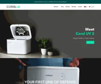 Coraluv.com(All in One UV sterilizer and dryer) Screenshot